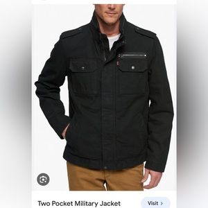 Levi's black military jacket L